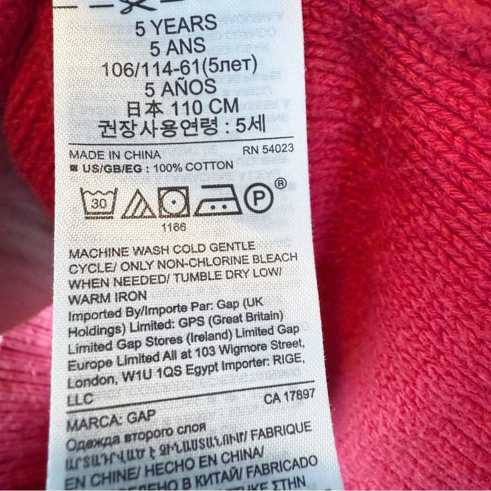 GAP‎ Girls Red Cable Knit Long Sleeve Sweater Dress